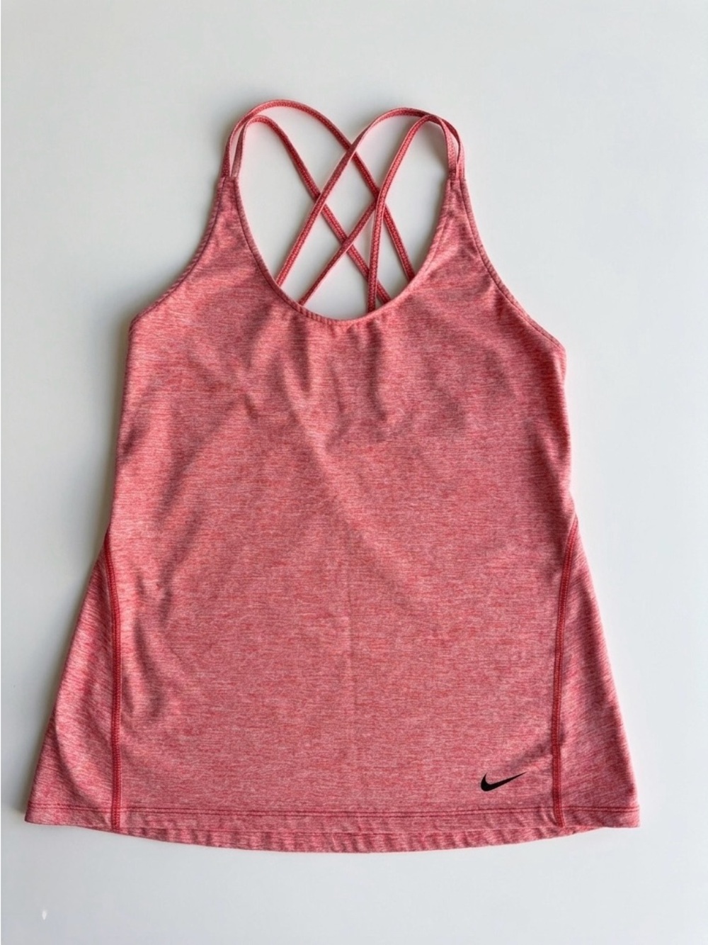 Nike Pink Dri-Fit Cross-Back Athletic Tank Size Small